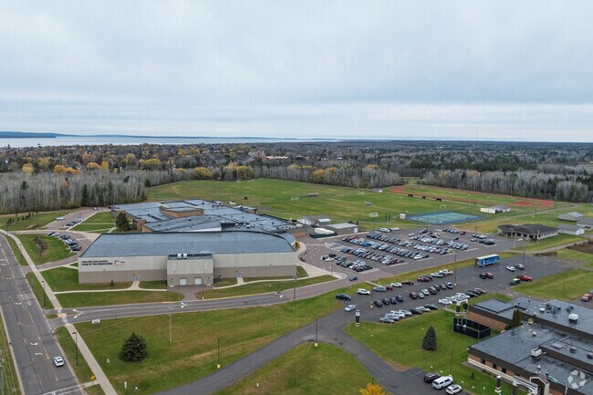 Ashland High School has a large campus on the south side of town.