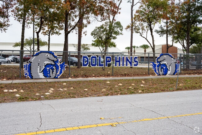 Sunrise Elementary School's mascot is the Dolphins.