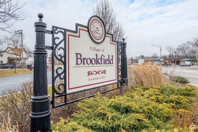 As early as the sign for Brookfield, you can see the character and culture the area has.