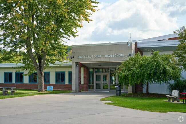 Jamesville-Dewitt High School entrance.