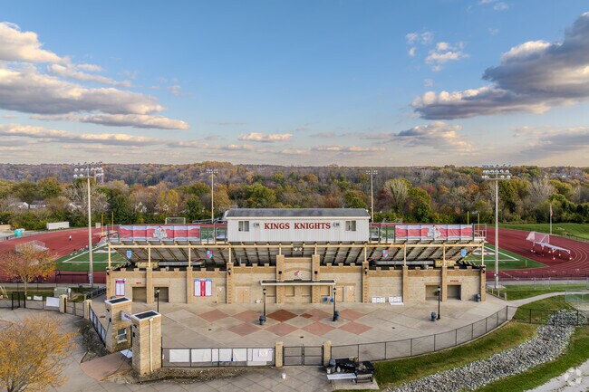 Kings High School offers well-maintained sports fields for its students.