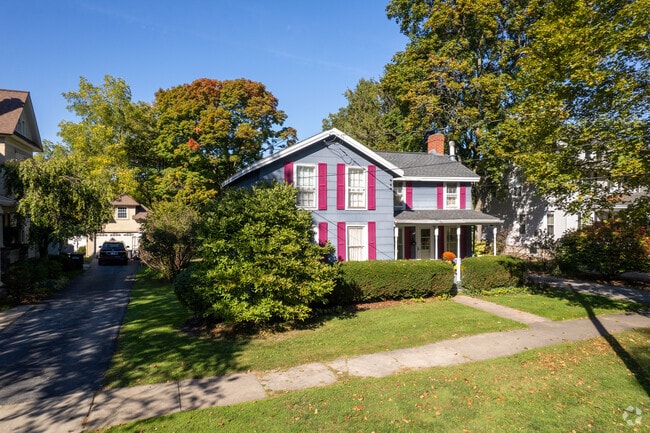 Colorful older homes show the pride residents take in maintaining Arcadia’s historic character.