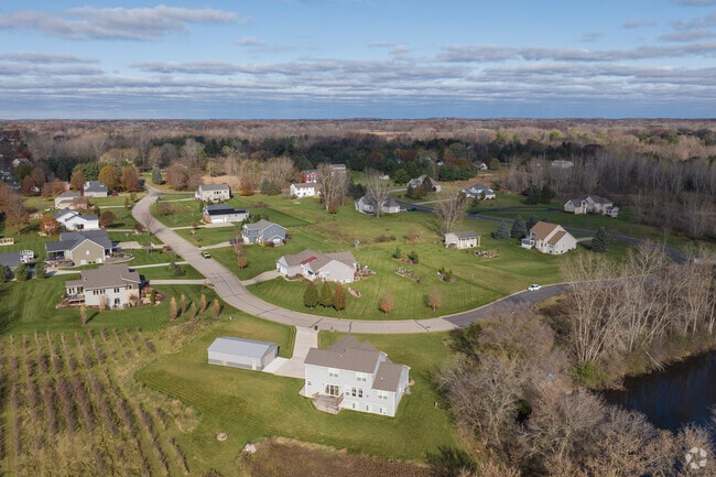 Out in the more rural areas of Haslett there are some new communities of larger homes.