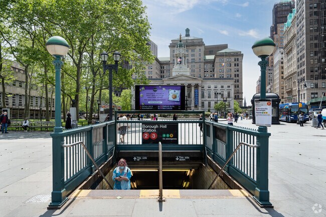 Borough Hall Station, the central transit hub of Downtown Brooklyn
