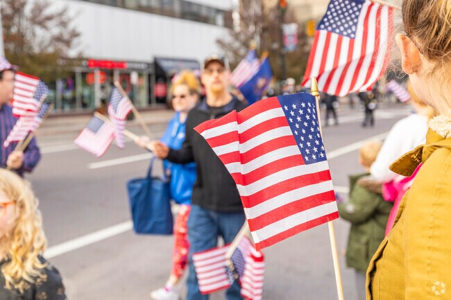 Residents of Hilldale are patriotic & celebrates our nation's veterans on Veteran's Day Parade.
