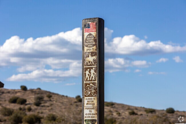 Big Bug Trailhead offers access to the Black Canyon National Trail near Spring Valley.