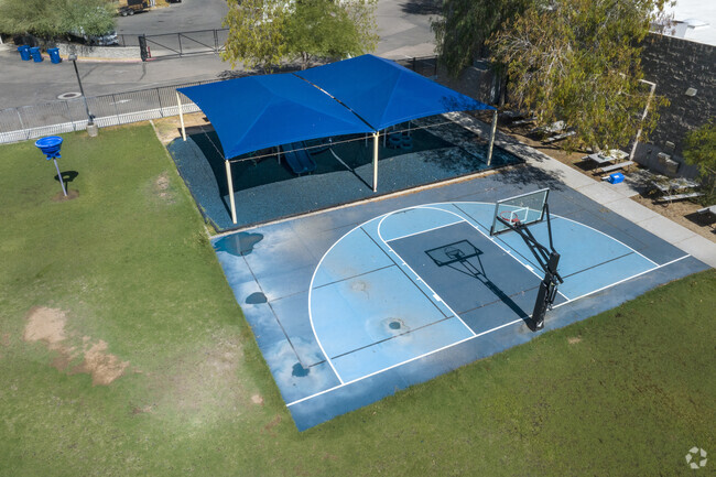Children can stay active on the half basketball court at EAGLE College Prep in Mesa.