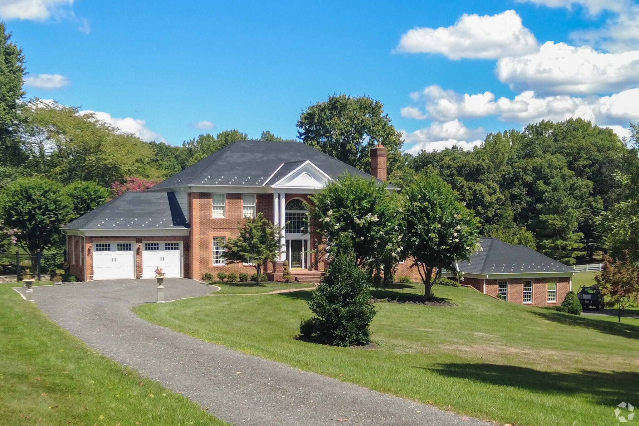 Gorgeous homes stand tall in the New Baltimore neighborhood.