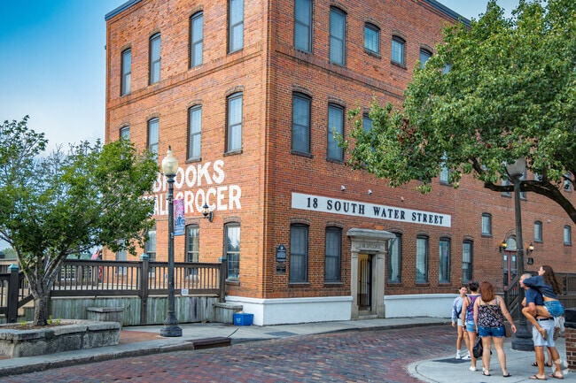 South Water Street in downtown Wilmington is just a short drive from Autumn Hall.