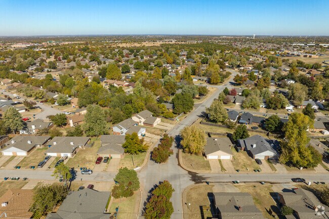 The streets of Covell-Danforth are calm and peaceful.