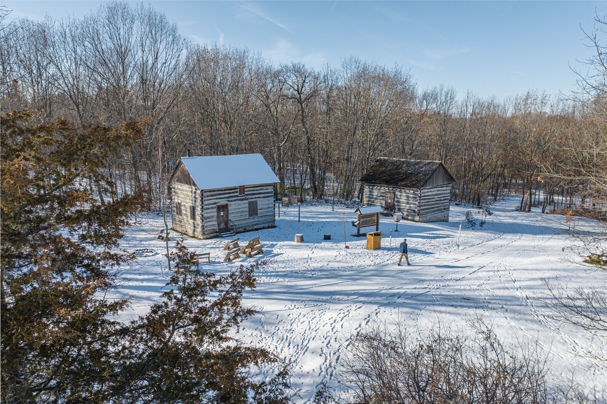 A Richfield resident enjoys the historical park in town.