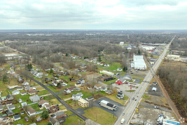 Aerial view of North End neighborhood.