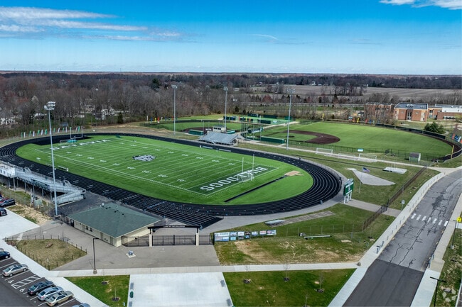 Batavia High School has impressive athletic fields including a football, baseball, and track.