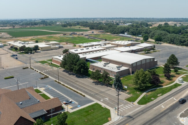Aerial view looking southwest at Middleton Middle School.