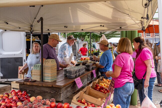The Lynchburg Community Market in Central Business District is a Saturday morning staple.