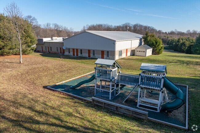 A playground on the school grounds at Cornerstone Academy.