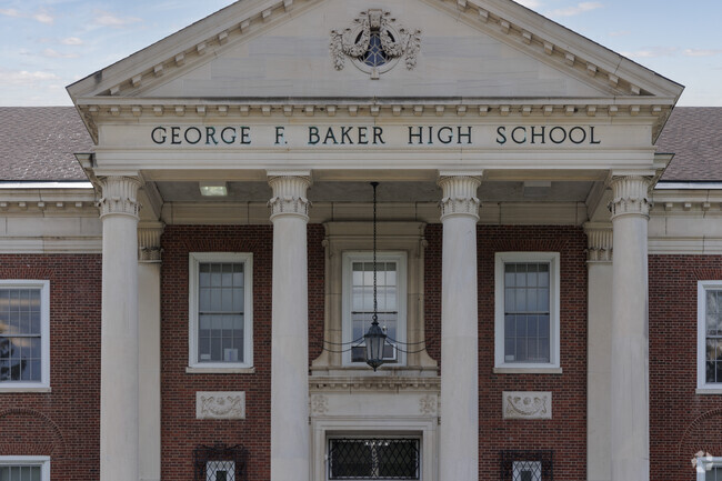 45% of students at George F. Baker High School are proficient in math.