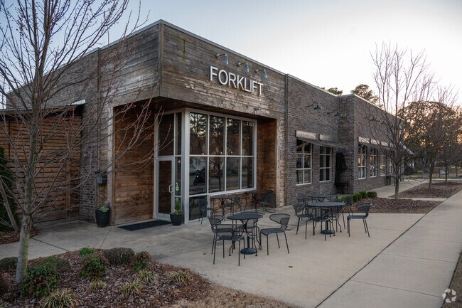 Joyner residents can take advantage of the outdoor seating at Forklift Restaurant.