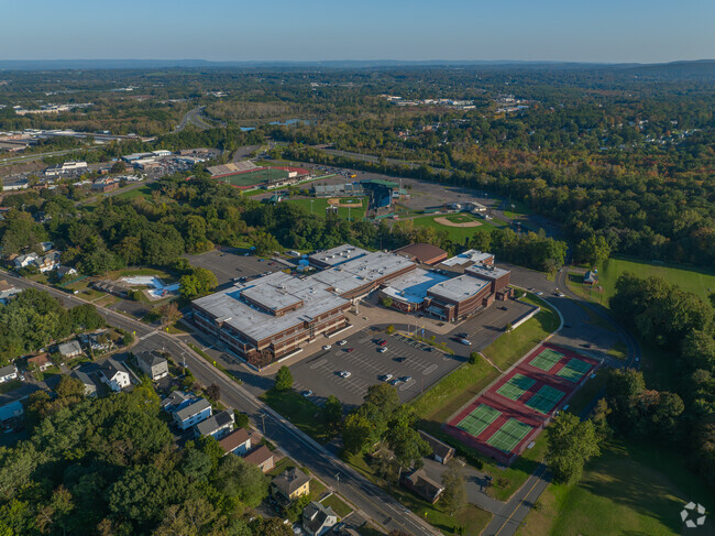 New Britain High School is located close to homes in the New Britain neighborhood.