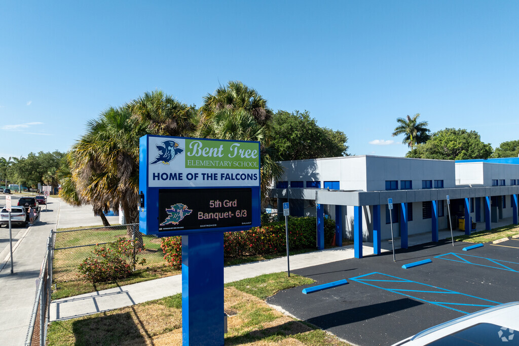 The Bent Tree Elementary School sign.