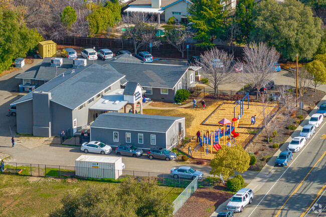 Kids love the play structure at Sierra Foothills Academy.
