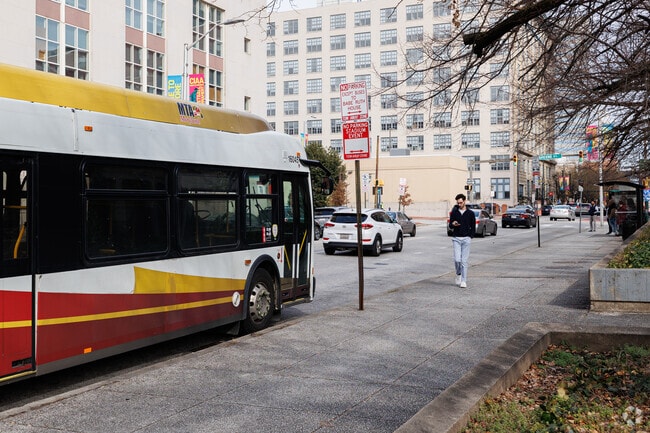 Public transportation is regular and relatively safe in Ridgely's Delight.