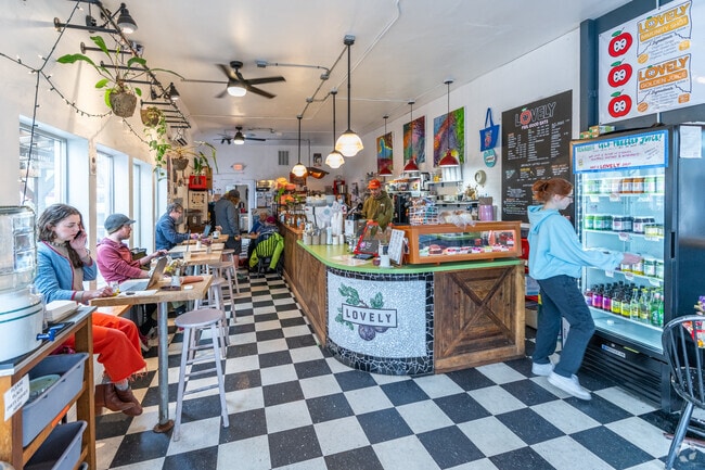Lovely Cafe offers healthy organic food in the Washburne District.