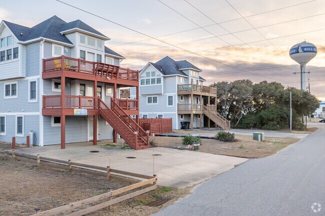 Charming homes throughout Kill Devil Hills blend seamlessly with the coastal landscape.