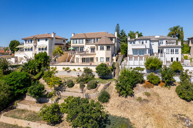 Many properties in Friendly Hills are large estates with expansive private lots.