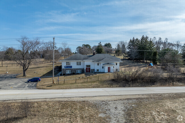 An aerial view of Waukesha Christian Academy.
