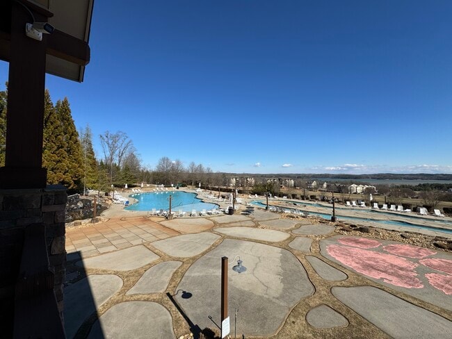 Views of the lake from the pool