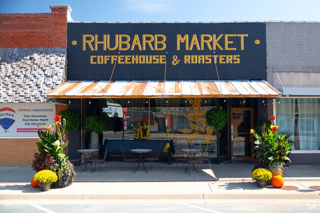 Rhubarb Market in downtown Hillsboro serves coffee, pastries, and local baked goods.