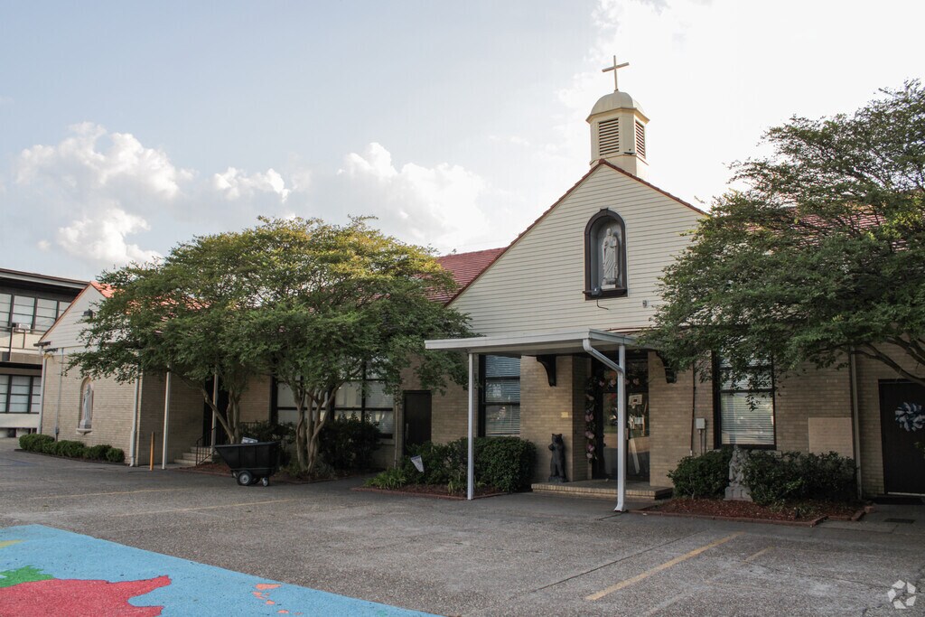 Main entrance to Holy Family School in Port Allen, Port Allen LA