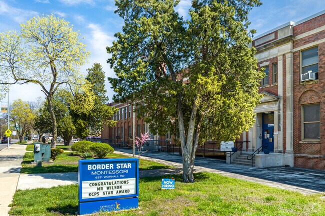 Border Star Montessori School entrance signage