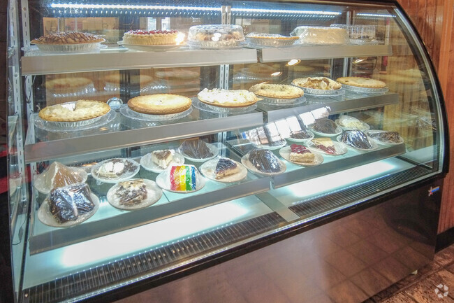 Gateway Cafe offers a large selection of desserts.
