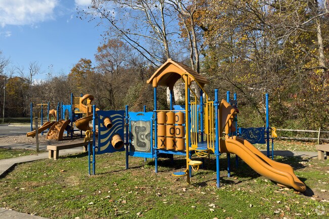 Children will love the playground at Linden Park in Shenandoah Farms.
