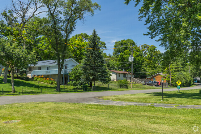 A variety of home styles can be found in the Duck Lake neighborhood.
