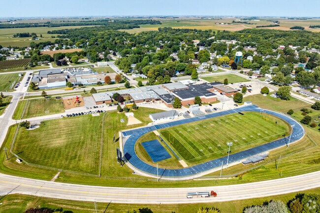 Hudson Community Schools all share a campus on the south end of town.