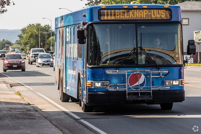 Duluth Transit Authority buses serve the East End community of Superior Wisconsin.