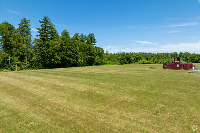 The Narragansett Elementary School offers large open spaces for athletic fields.