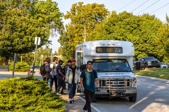 The ATA Bus runs through West Campus and has stops every few blocks.