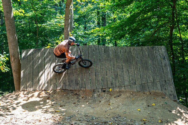 Rockburn Park's Skill Course in West Elkridge offers many platforms to perform trick shots.