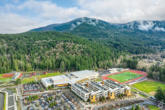 Issaquah High School was founded in 1901 and offers the Advanced Placement program.