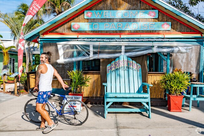Biking is a common mode of transportation on San Carlos Island.