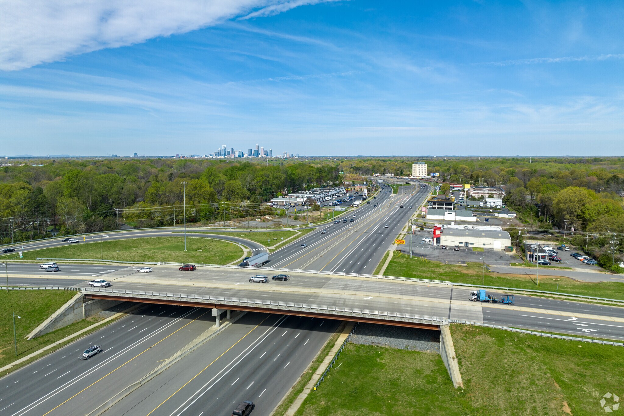 Interstate 74 Going North To Uptown Charlotte
