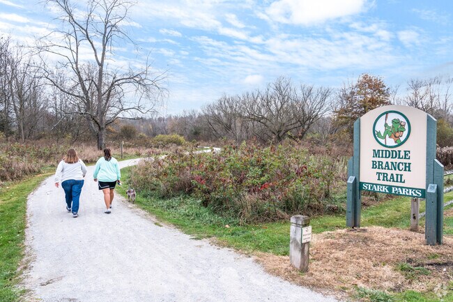 Be sure to take a stroll on the Middle Branch Trail extending through the Plain Township.