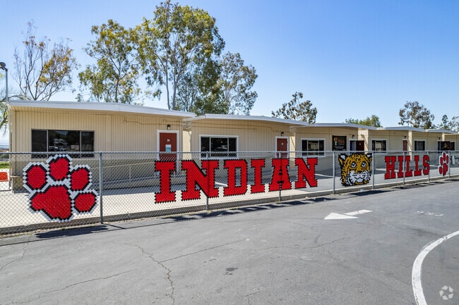 Step into Indian Hills Elementary School through its inviting entrance.