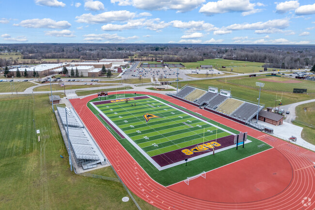 Davison High School is a community meeting place during Friday night games.