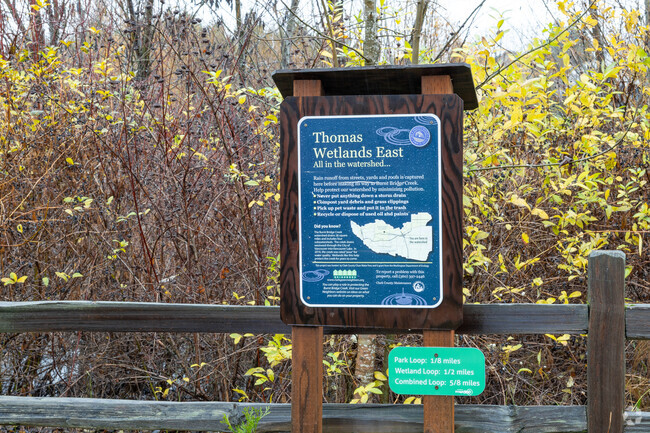 Watch wildlife at Thomas Wetlands East on NE 54th St in Minnehaha.