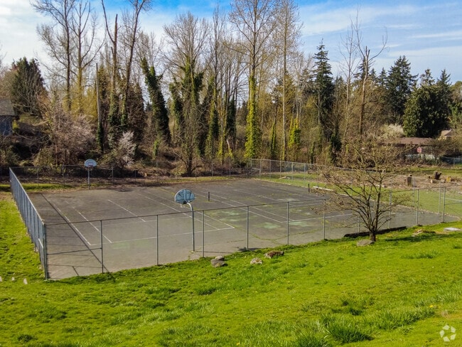 Basketball courts at Southern Heights Park in Seattle.